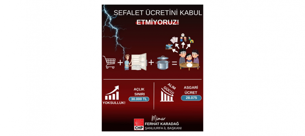 Ferhat Karadağ: 28.075 Tl Asgari Ücret Şanlıurfa’da Yoksulluğun Resmî İlanıdır - GÜNDEM - İnternetin Ajansı