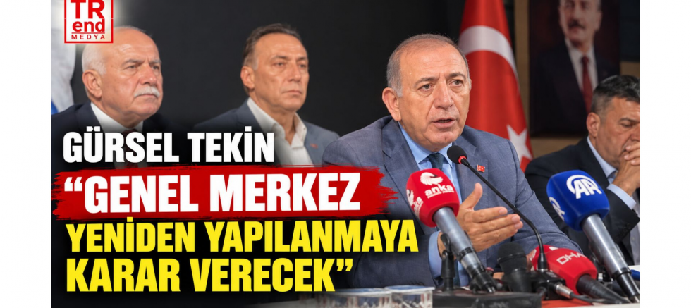 Gürsel Tekin: “Beyaz Taşları Hep Beraber Temizleyeceğiz” - GÜNDEM - İnternetin Ajansı