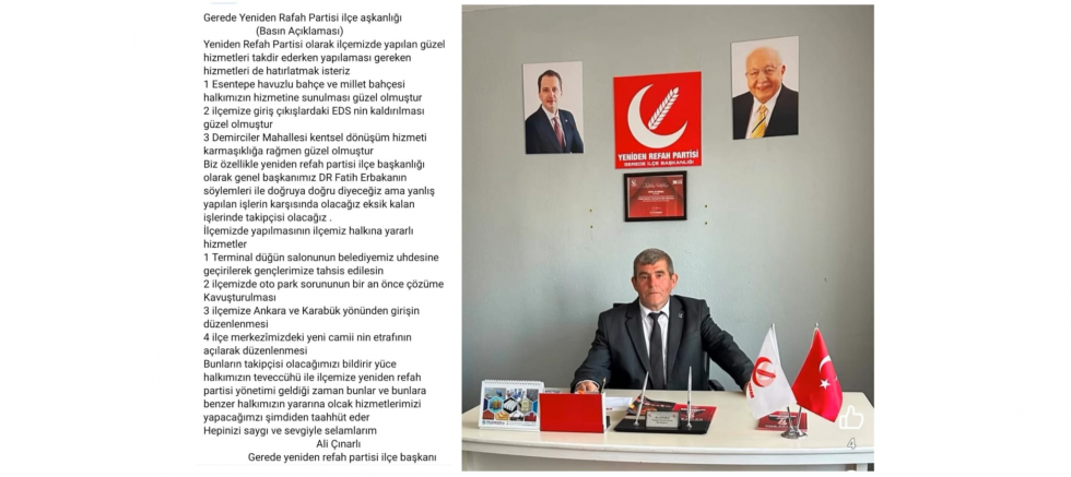 Ali Çınarlı: Gerde İçin Hizmetleri Destekler Eksiklerin Takipçisi Oluruz - GÜNDEM - İnternetin Ajansı