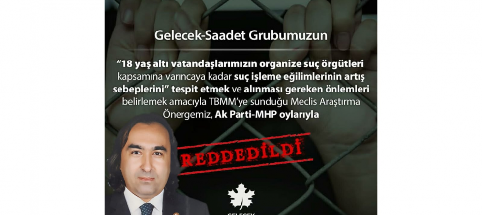 Aydoğmuş, artan suçlara dikkat çekerek, soru önergesinin reddedilmesini eleştirdi - GÜNDEM - İnternetin Ajansı