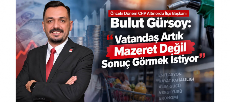 Bulut Gürsoy: Vatandaş Artık Mazeret Değil Sonuç Görmek İstiyor - GÜNDEM - İnternetin Ajansı